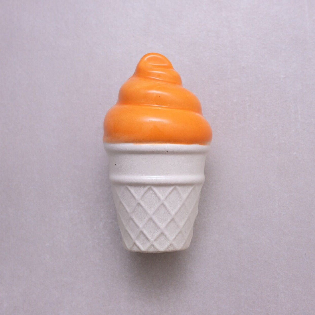 Orange Ceramic Ice Cream Sculpture