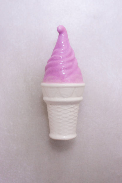 Lilac Ceramic Soft Serve Ice Cream Sculpture