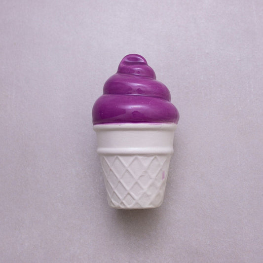 Purple Ceramic Ice Cream Sculpture