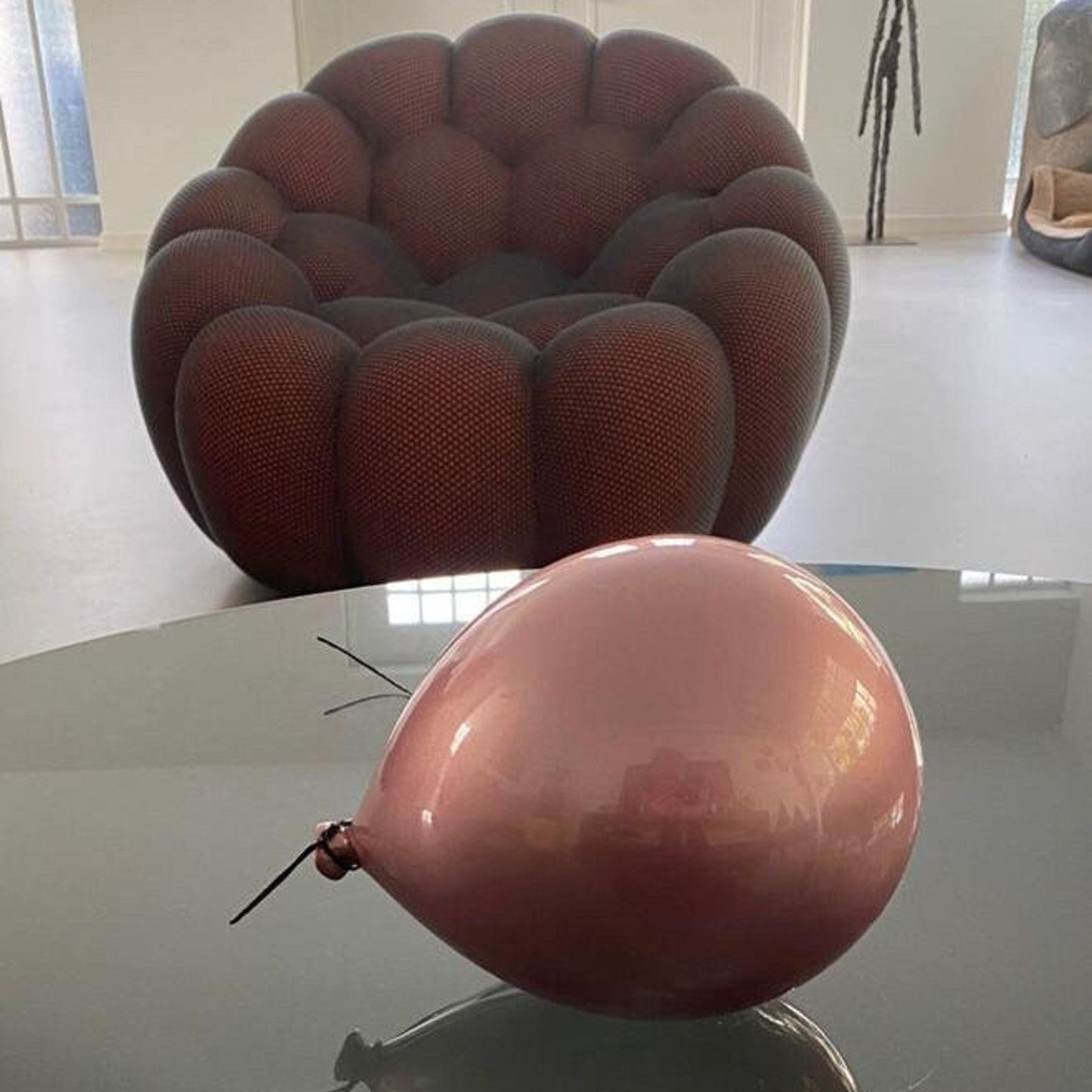 Rose Gold Ceramic Balloon Sculpture