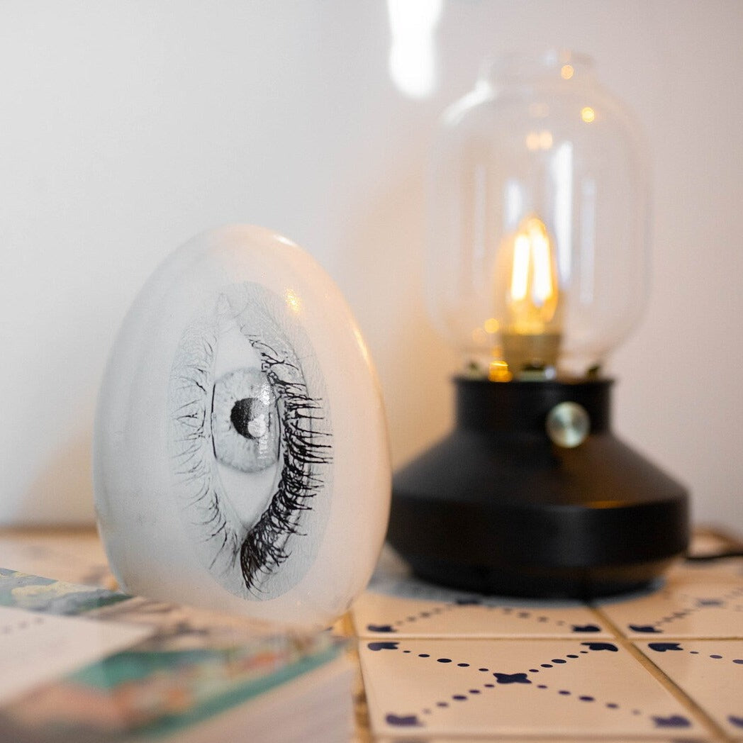 Ceramic Good Eye Egg Table Centerpiece