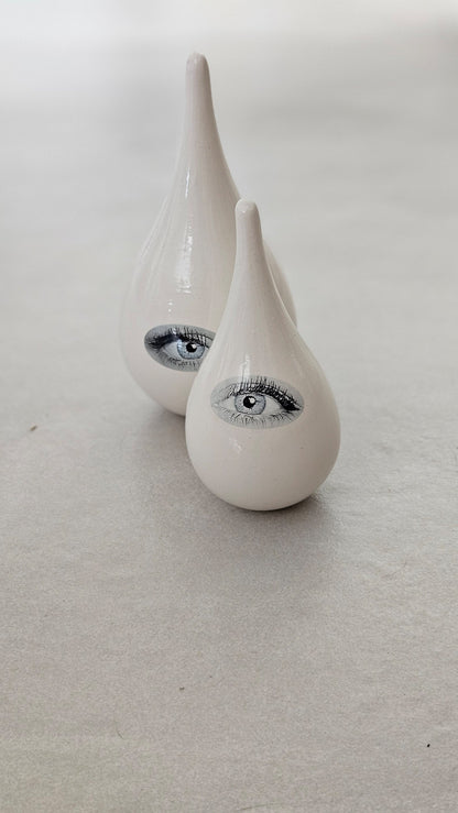 Ceramic Good Eye Drop Sculpture