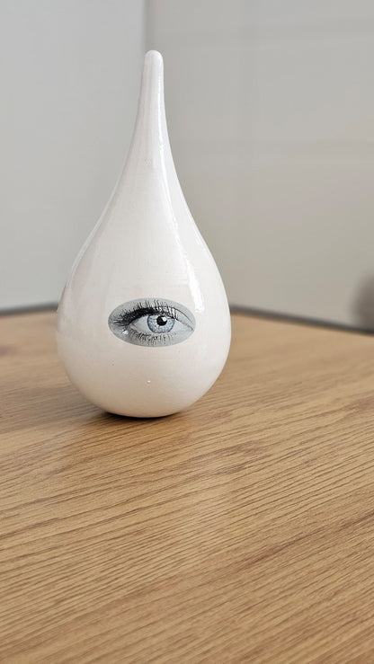 Ceramic Good Eye Drop Sculpture