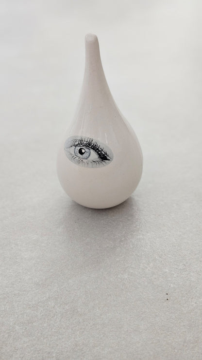 Ceramic Good Eye Drop Sculpture