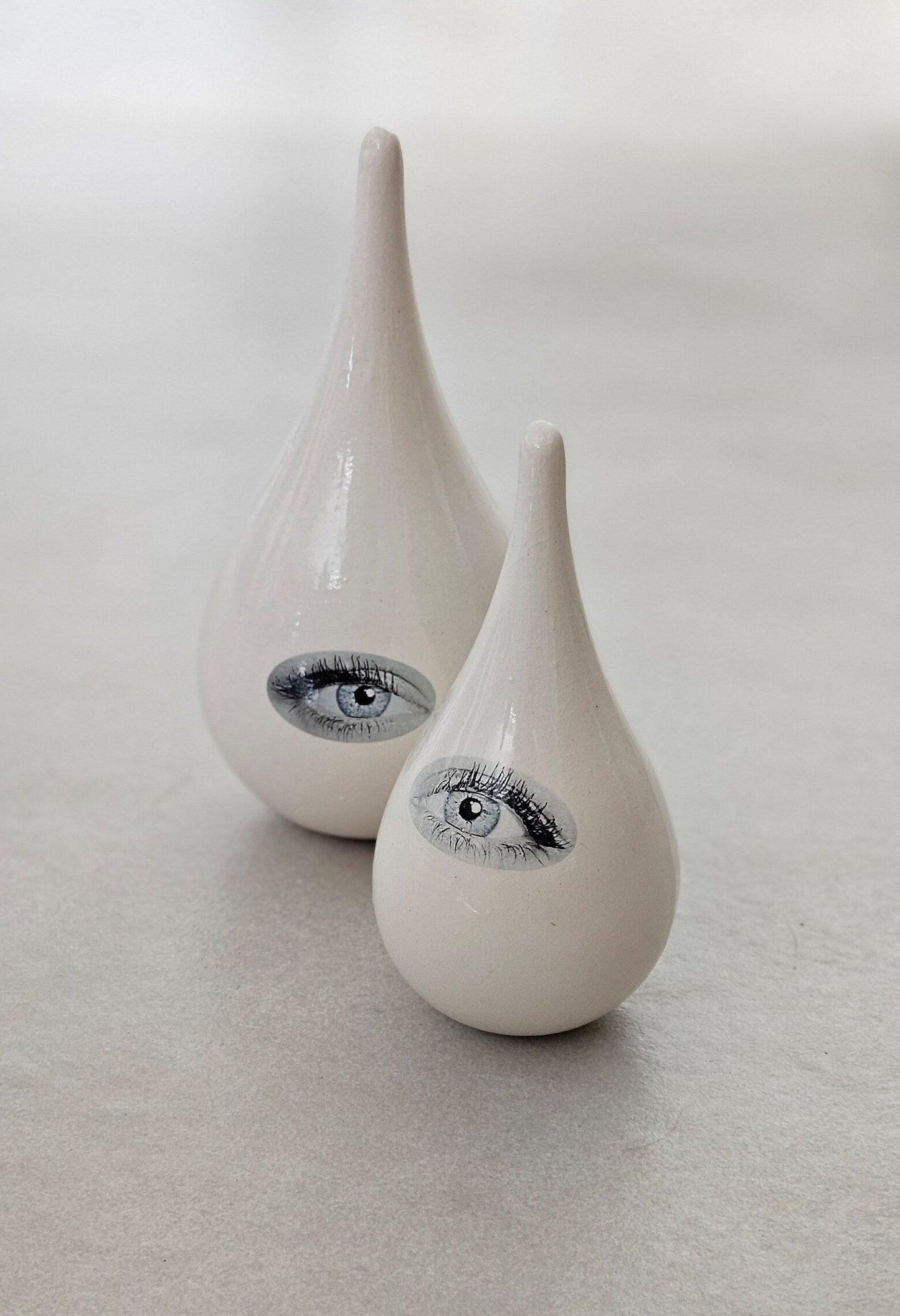 Ceramic Good Eye Drop Sculpture