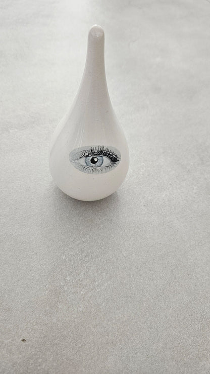 Ceramic Good Eye Drop Sculpture