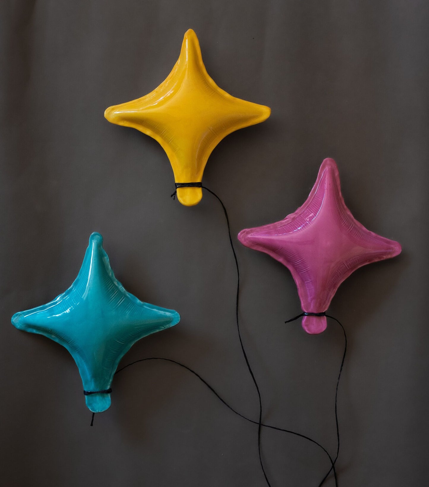 Set of 3 Starburst Balloon Sculptures