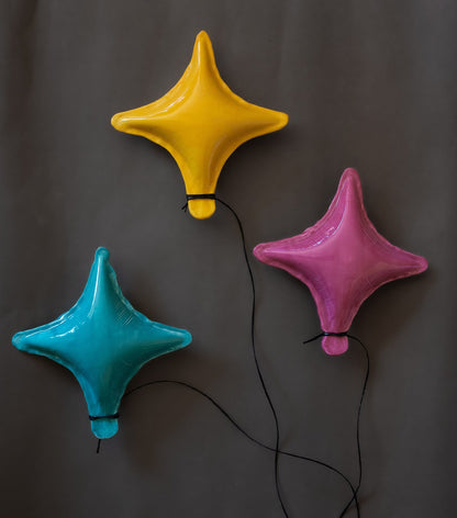 Set of 3 Starburst Balloon Sculptures