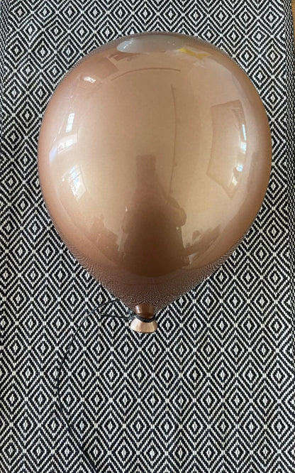 Metallic Beige Ceramic Balloon Sculpture