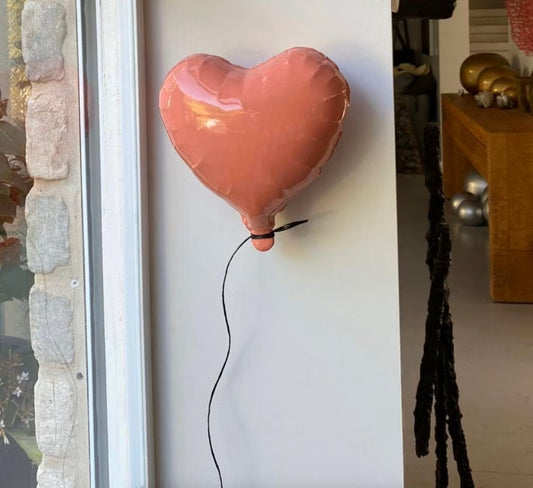 Ballet Pink Heart Balloon Sculpture