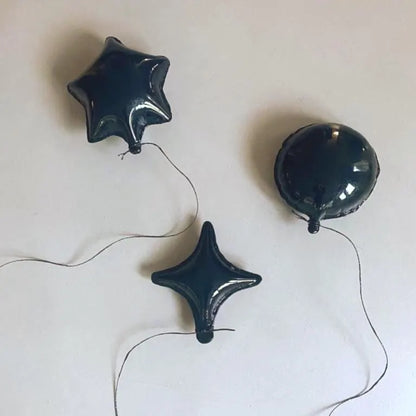Black Star Ceramic Balloon Sculpture