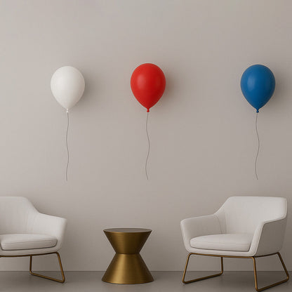 Silver Metallic Ceramic Balloon Sculpture
