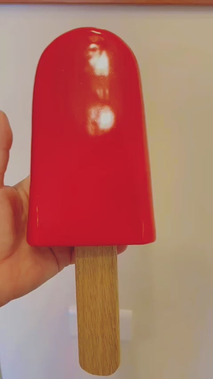 Yellow Ceramic Ice Pop Sculptures