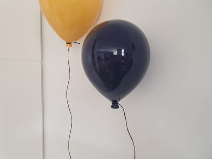 Blue indigo Mirror-Like Finish Ceramic Balloon Sculpture